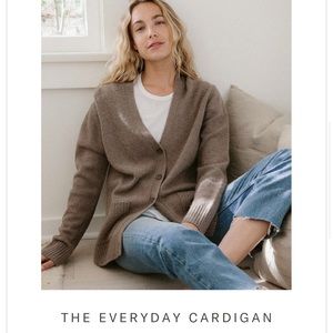 Jenni Kayne rare find - the everyday cardigan in Taupe, XS, perfect condition